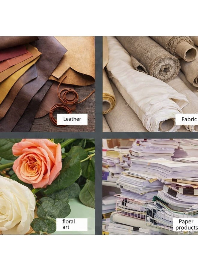 ديلي مقص مكتبي مريح من ديلي 6027 بطول 184 مم، شفرة سوداء منحنية من الفولاذ المقاوم للصدأ، مقبض مطاطي ناعم، مقص متعدد الاستخدامات شديد التحمل لقص الورق والقماش والجلد وفنون الزهور، مناسب للاستخدام في المدارس والمنازل والمكاتب - Image 4